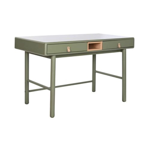 Escritorio en Acabado con 2 Cajones y un Hueco central