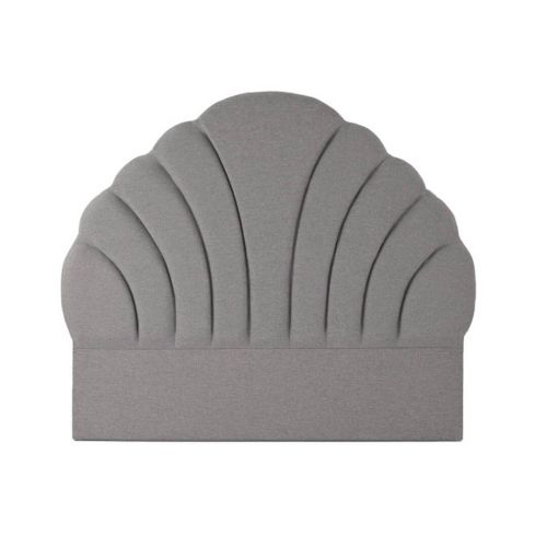 Cabecero de 189 cm de MDF Tapizado en Poliéster Color Gris MB-210580