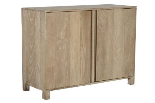 Aparador de 100 cm de Madera de Mango Natural con 2 Puertas MB-215080