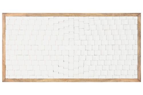Cabecero de Cama Estructura en Madera de Mango Blanco MB-220979
