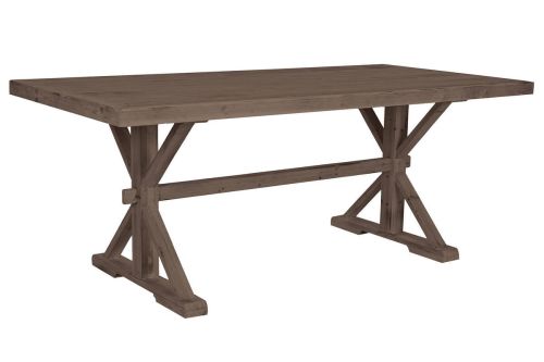 Mesa de Comedor Natural Estructura de Madera 200 cm MB-211831