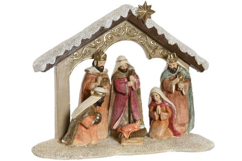 Nacimiento de Resina NV-214328 Multicolor para Decoración Navideña