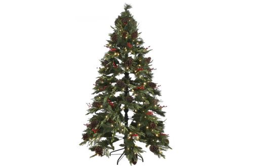 Árbol de Navidad NV-220783 LED de PVC Verde 180 cm