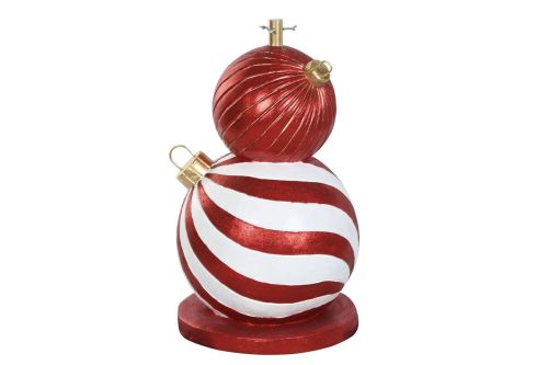 Base de Árbol ROJO NV-220705 en Magnesia con Formas de Bolas