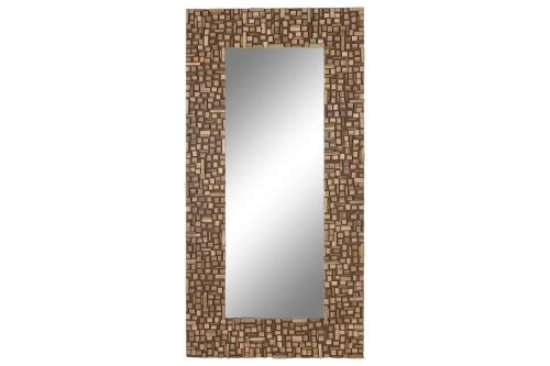 Espejo de Pared en Madera de Mango Marrón 183 cm