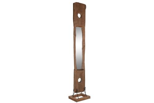 Espejo de Pared en Madera de Teca Natural Gran Altura ES-217925