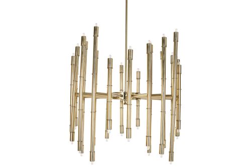 Lámpara de Techo en Acero Patinado Dorado Brillante LA-219560