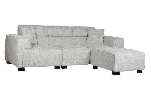 Sofá Modular Asiento tapizado en Poliéster Acabado Gris MB-211722