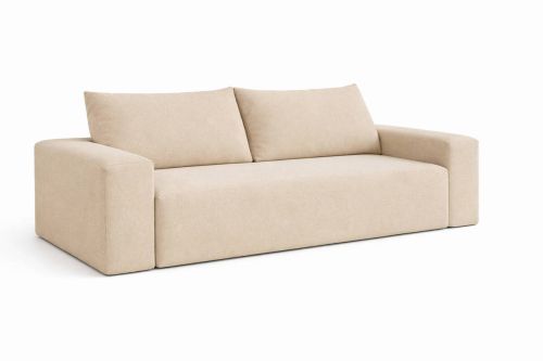 Sofá de 2 Plazas Tapizado en Poliéster Beige MB-226669