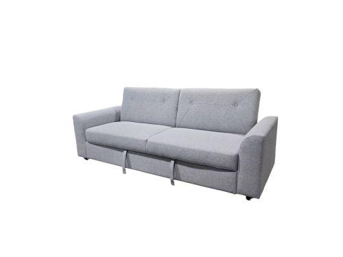 Sofá Cama Convertible Tapizado en Poliéster Gris MB-228440