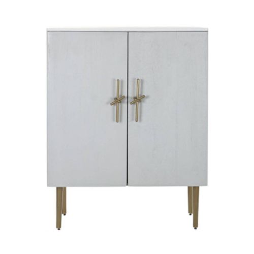 Armario Estructura de Madera de Mango Blanco 85 cm MB-192506