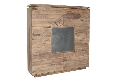 Armario Estructura de Madera de Sheesham Marrón 5 Puertas MB-200192