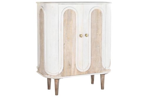 Aparador Estructura de Madera de Mango Blanco 92 cm MB-200599