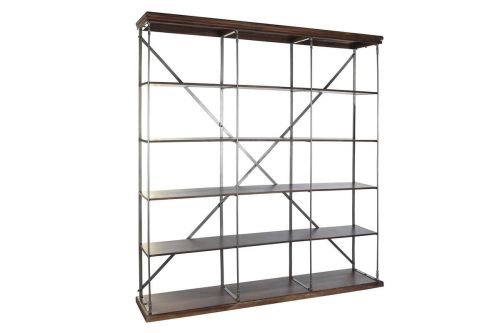 Estantería Industrial Estructura de Madera Sheesham y Metal MB-201505