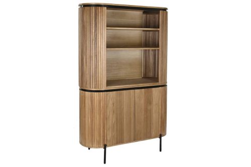 Estantería Estructura de Madera de Paulownia y Metal MB-208695