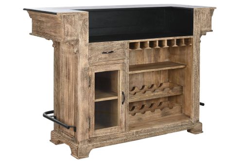 Mueble Bar Estructura de Madera de Mango y Metal 152 cm MB-208951