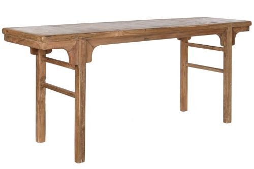 Consola Estructura en Teca Reciclada Natural Alargada MB-210556