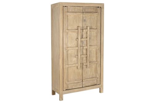 Armario Estructura de Madera de Olmo Natural 2 Puertas MB-213718
