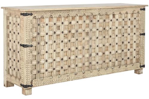 Recibidor Estructura en Madera Tallada Estilo Vintage MB-213736