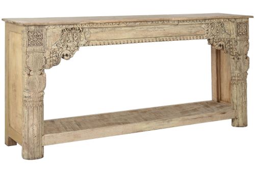 Consola Estructura de Madera Tallada 182 cm MB-213739