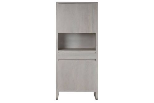 Armario Estructura de Madera de Mango Acabado Blanco MB-214806