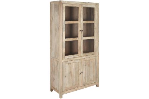 Vitrina Estructura de Madera con Puertas de Cristal MB-215087