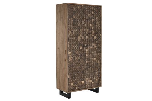 Armario de Almacenaje en Teca Reciclada y Coco 80 cm MB-217245
