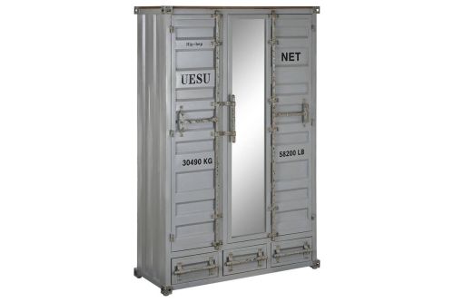 Armario Estructura Metálica 112 cm Container Gris MB-217357