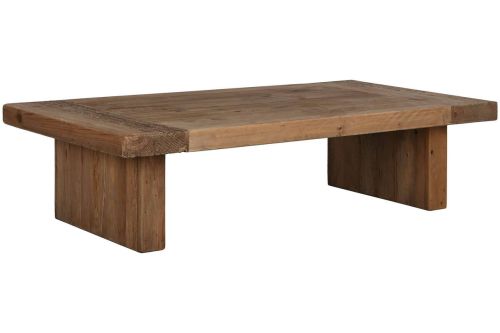 Mesa de Centro Estructura de Madera Reciclada y Pino Natural MB-217911