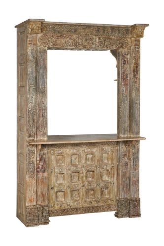Mueble Bar Estructura de Madera de Teca 158 cm MB-217957
