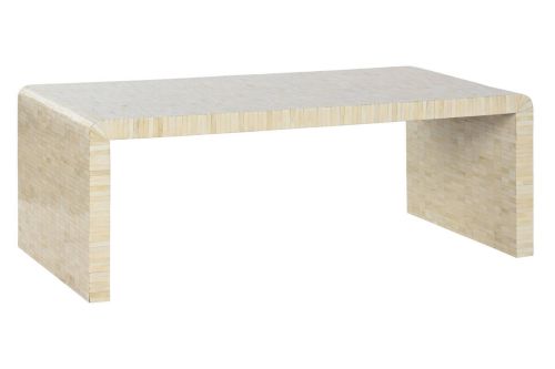 Mesa de Centro Estructura de Hueso con Taracea Hecha a Mano MB-217976