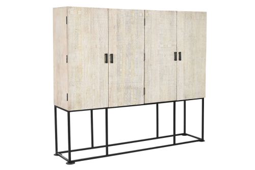 Armario Estructura de Mango Blanco con 4 Puertas MB-219022