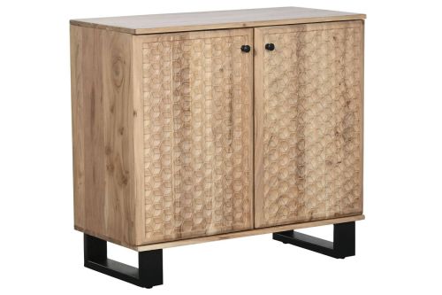 Aparador Estructura de Madera de Acacia y Metal MB-219453