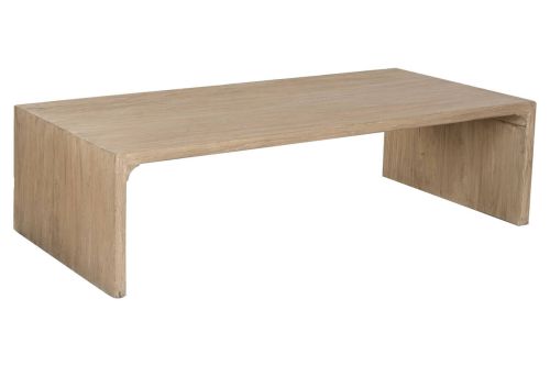 Mesa de Centro Estructura de Olmo Macizo Natural 160 cm MB-219984