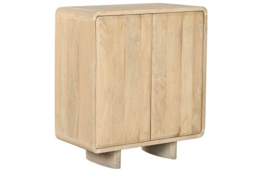 Aparador Natural Estructura de Roble 80 cm con 2 Puertas MB-221378