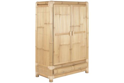 Armario Estructura de Bambú con 2 Puertas y Cajones MB-221750