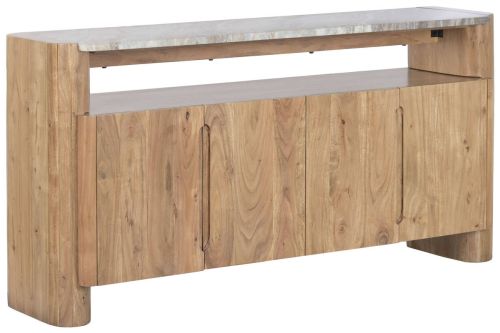 Buffet Estructura de Acacia con Superficie de Mármol Natural MB-221941