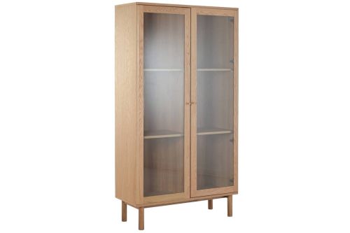 Vitrina de Salón Estructura en MDF con Puertas de Cristal MB-223046