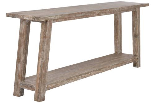 Consola Estructura en Teca Reciclada Decapé Blanco MB-224024