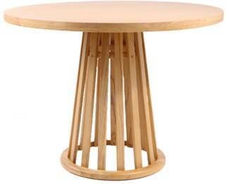 Mesa de Comedor Redonda 100x100 cm en Madera de Olmo MB-226682