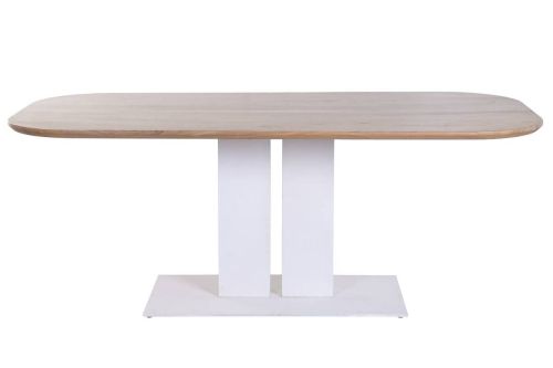 Mesa de Comedor Estructura de Acacia con Estructura de Metal 240 cm MB-227288