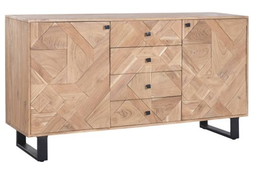 Buffet Estructura de Madera de Acacia con Patas de Metal MB-227289