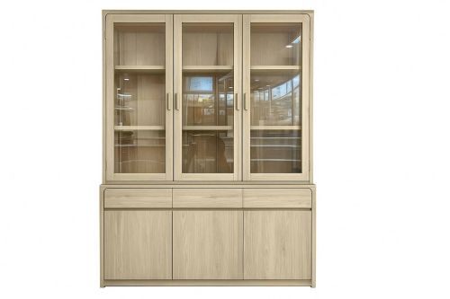 Vitrina Estructura de Madera de Pino 150 cm MB-227971