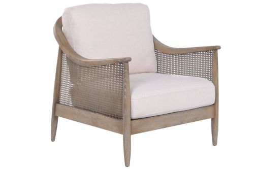 Butaca de Salón en Fresno y Lino Natural MB-225986