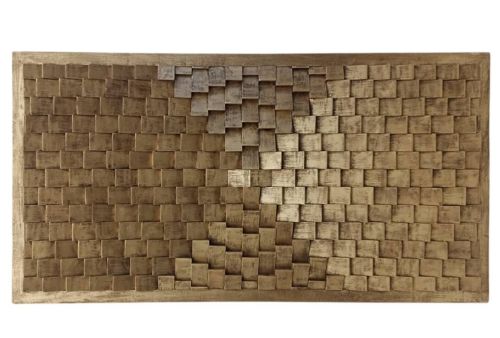 Cabecero con Relieve Geométrico Dorado MB-227747