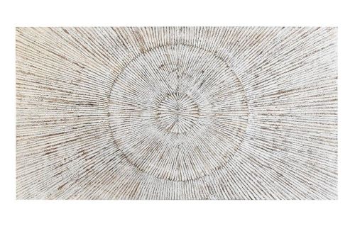 Cabecero con Relieve Decorativo Decapé Blanco MB-200974