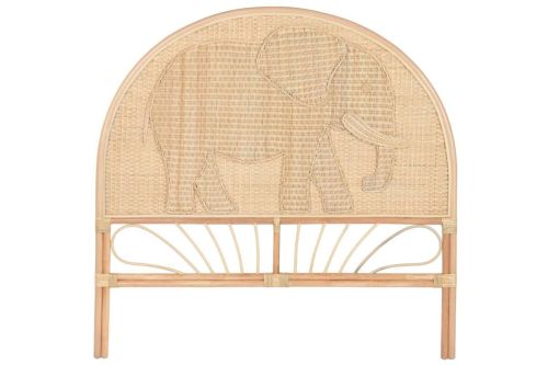 Cabecero Diseño de Elefante en Ratán Natural Artesanal MB-223982
