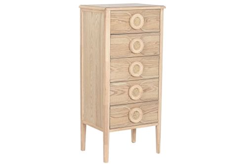 Sinfonier Estructura de Madera de Abeto con 5 Cajones Natural MB-219390