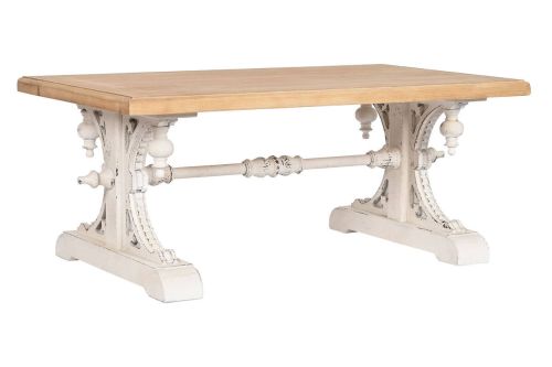 Mesa de Centro Clásica en Abeto Decapé Blanco MB-212186