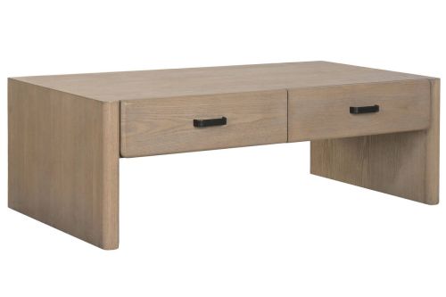 Mesa de Centro Estructura de Madera de Abeto con 2 Cajones MB-219970